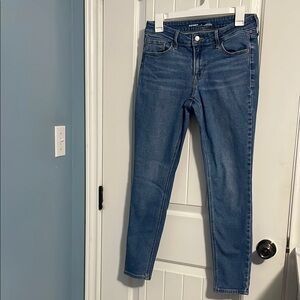 Midrise Rockstar Super Skinny Blue Women's Jeans Old Navy 6